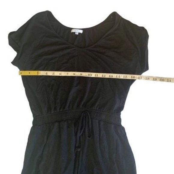 Z Supply Women’s Size Extra Small Black Rayon Stretch V Neck Elastic Waist Rompe - Picture 11 of 16